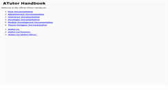Desktop Screenshot of help.atutor.ca